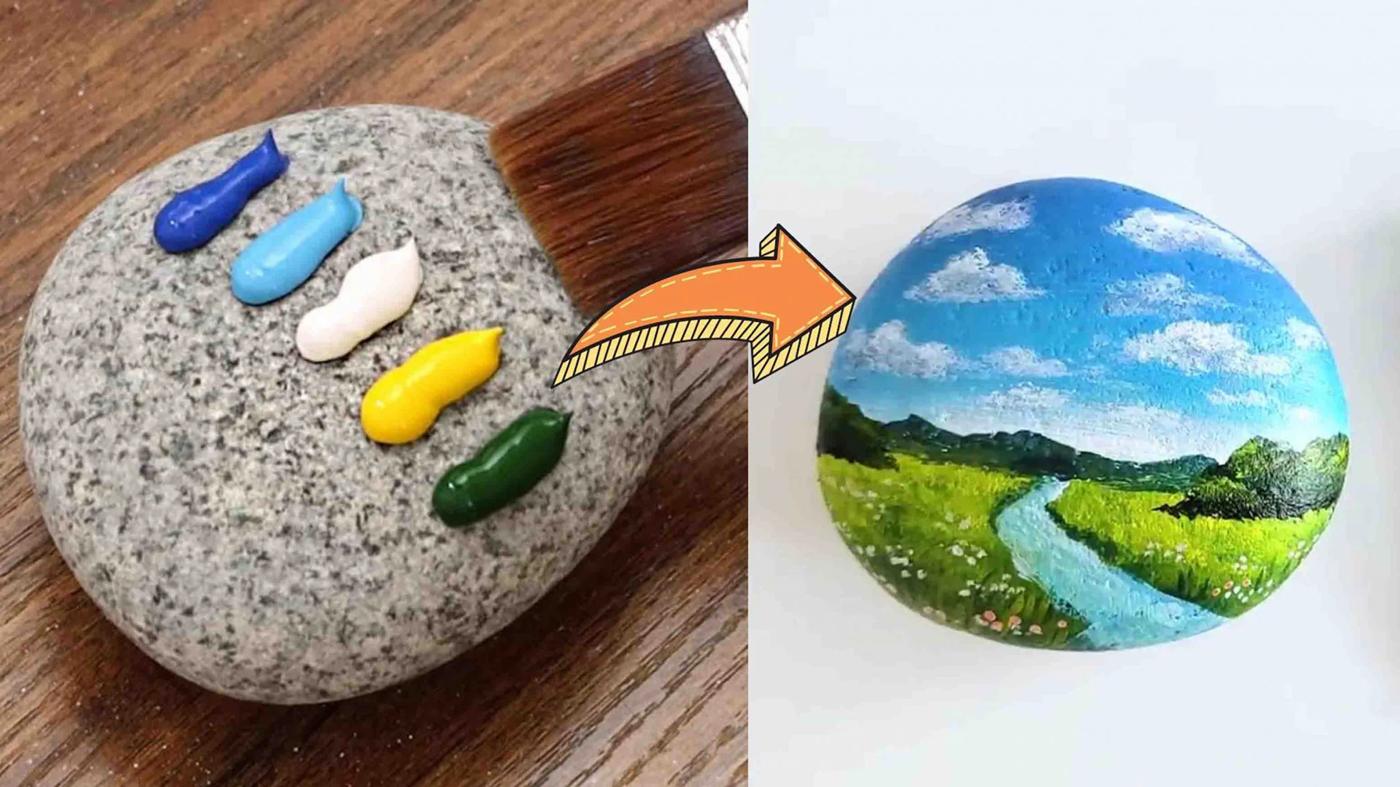 Step-By-Step Acrylic Painting On Stone