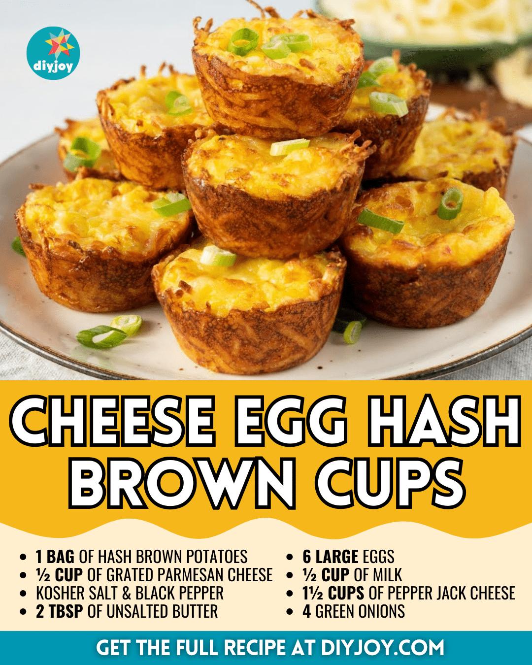 Easy Cheese Egg Hash Brown Cups Recipe