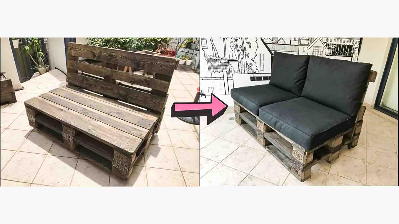 Easy DIY Pallet Couch Tutorial