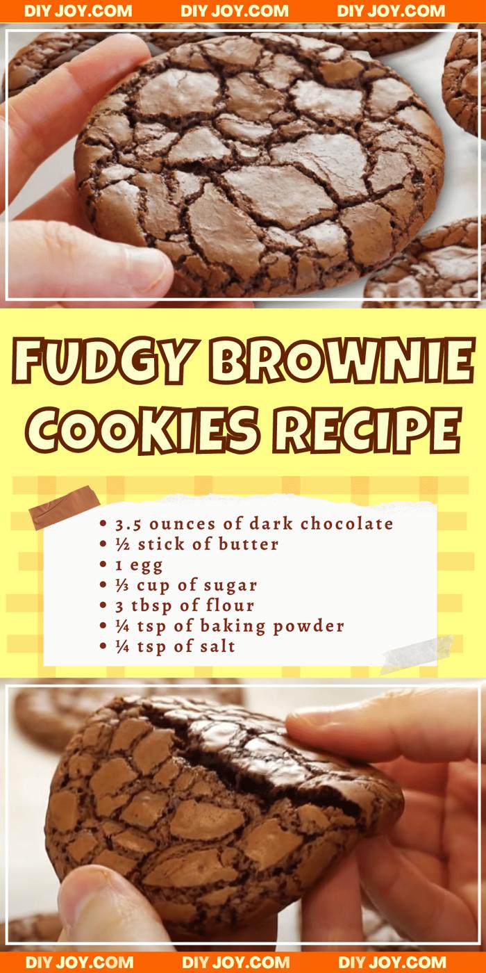 5-Minute Fudgy Brownie Cookies Recipe