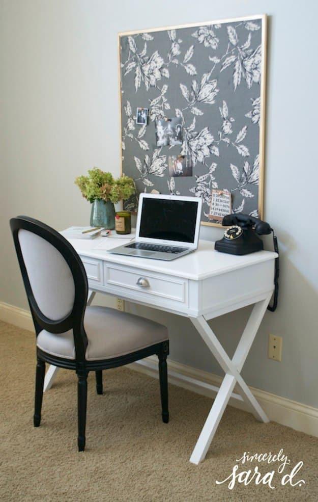 DIY Fabric Bulletin Board, a smarter workspace upgrade, and a personal touch a bought version cannot match