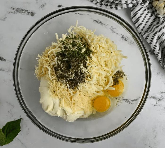 Ingredients for Manicotti