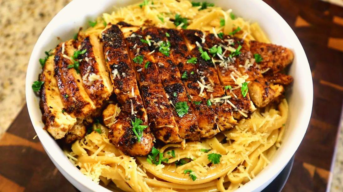 Easy Cajun Blackened Chicken Alfredo Recipe