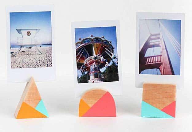 Easy Dollar Store DIY Projects for Teens to Make - Geometric DIY Photo Frame - DIY Projects & Crafts by Sueeye #diy #quickcrafts #crafts #easycraftss
