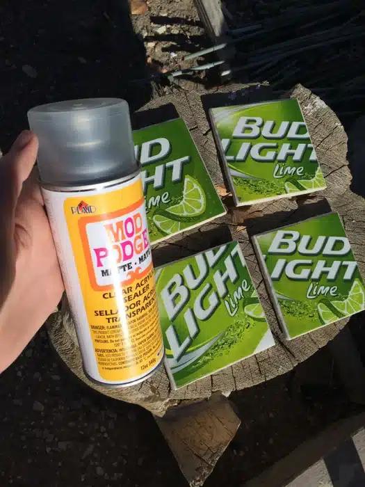 DIY Beer Coasters are a Cool DYI Gift for Dad on Father's Day