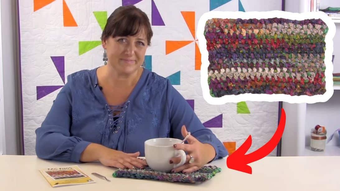 Easy No Sew Rag Rug