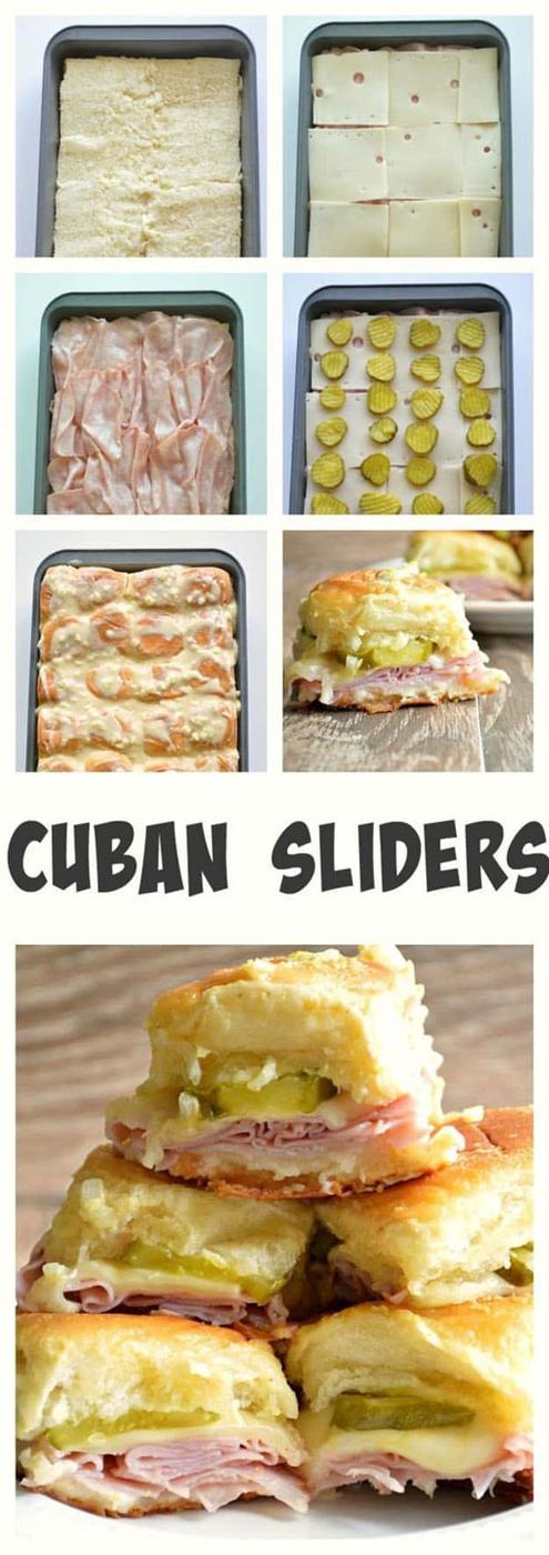 Easy Party Food Ideas | Cheap Food for a Crowd | Cuban Sliders Recipe | DIY Projects and Crafts by Sueeye #appetizers #partyfood #recipes
