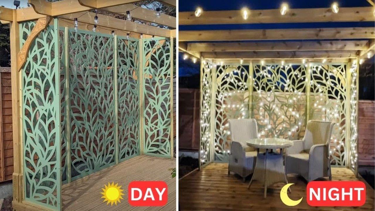 Easy DIY Leaf Garden Screens