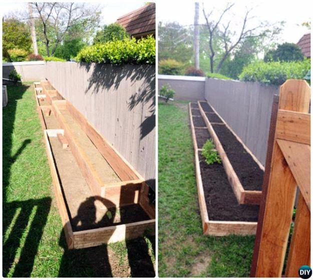 Raised Garden Bed Along Fence, a project worth trying this weekend and an idea worth saving for later