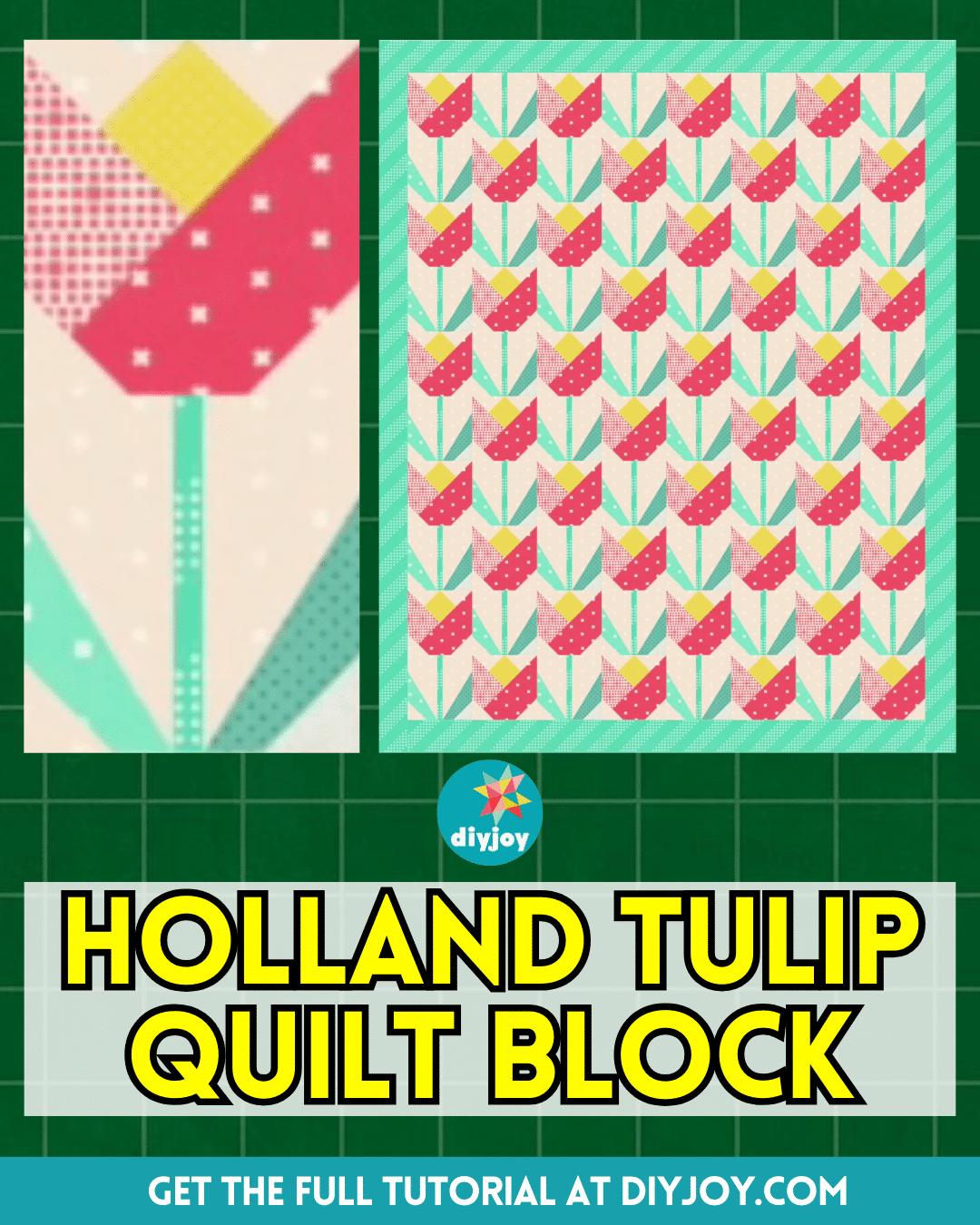 How To Make A Holland Tulip Quilt Block