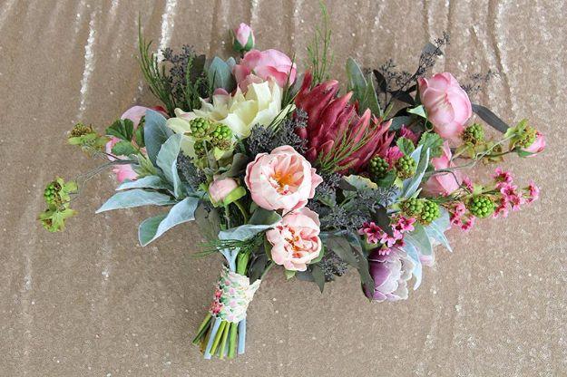 Vintage Glam Bouquet, an elegant handmade accent, and a personal touch a bought version cannot match