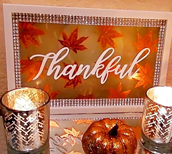 DIY Table Arrangement - Dollar Tree DIY - Fall Decor