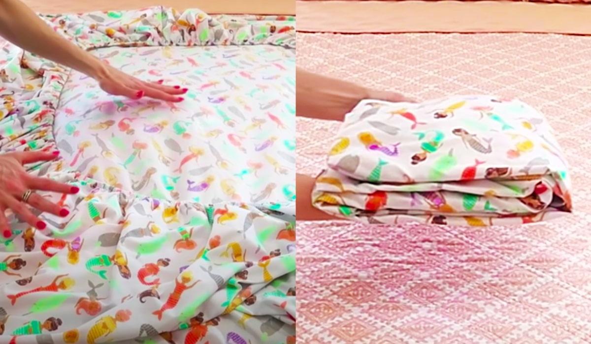 How To Fold A Fitted Sheet