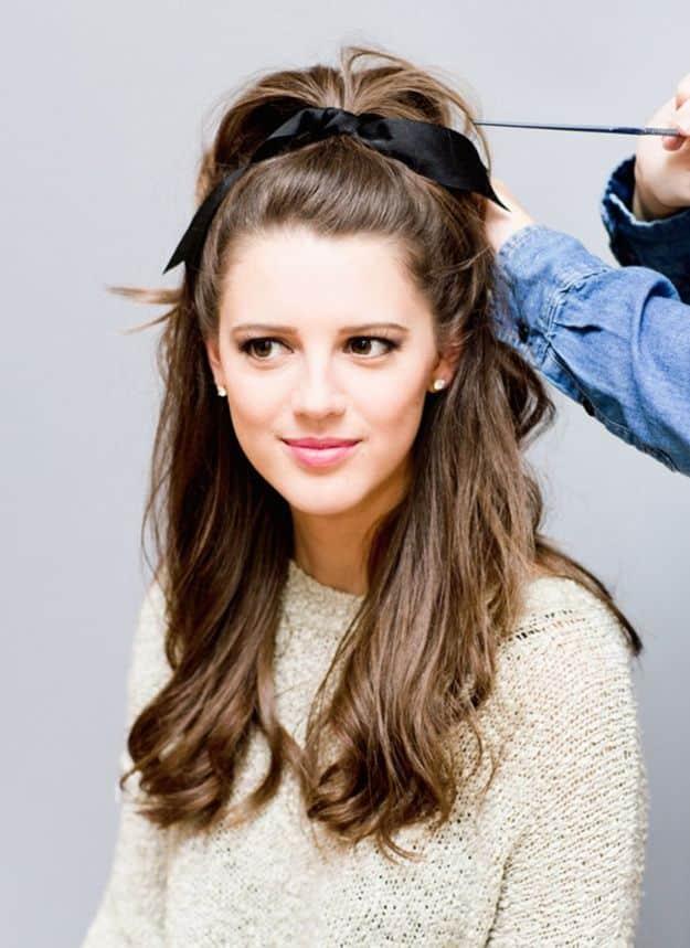 Cute Holiday Hairstyles - Brigitte Bardot-Inspired Holiday Hair - Cute DIY Hair Styles for Christmas and New Years Eve, Special Occasion - Updos, Braids, Buns, Ponytails, Half Up H