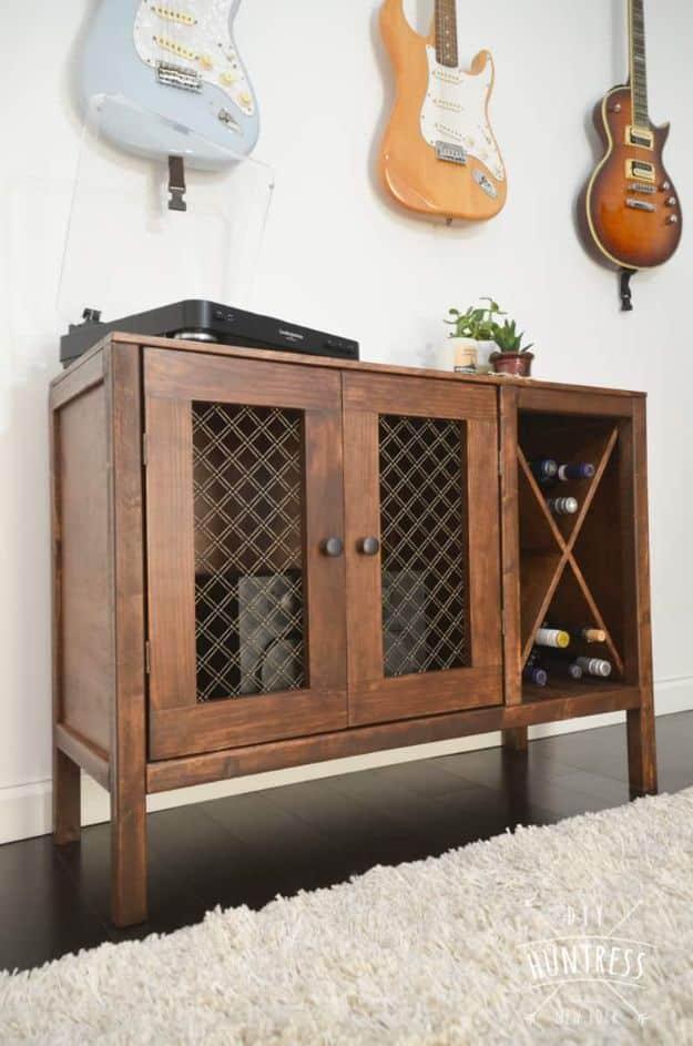 DIY Sideboard With Wine Storage, simple enough for a first weekend project and a fix that outlasts most store bought options