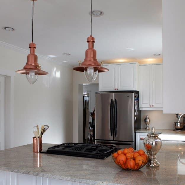 Copper Barn Lights IKEA Hack, simple enough to try with stuff already on hand and a small fix with a surprisingly big payoff