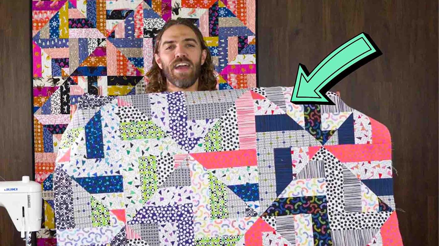 Jelly Roll Strip Mirage Quilt Tutorial