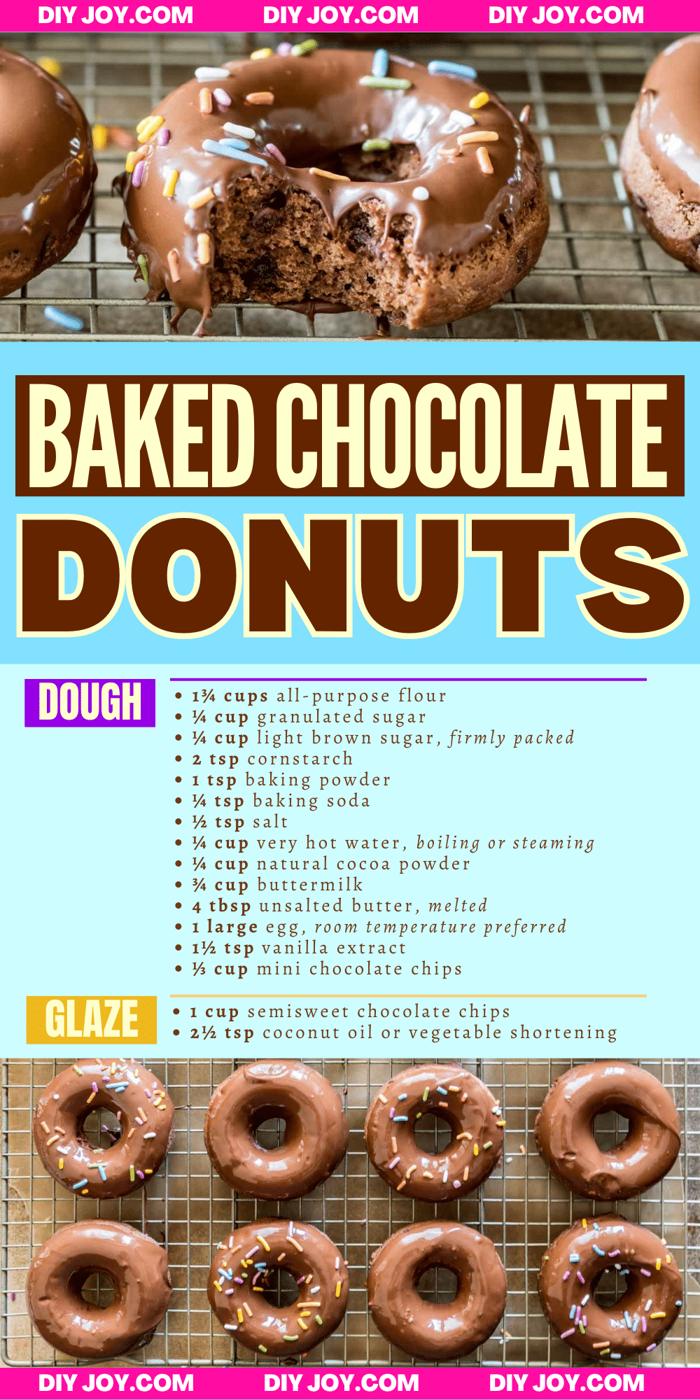 Easy-To-Make Baked Chocolate Donuts