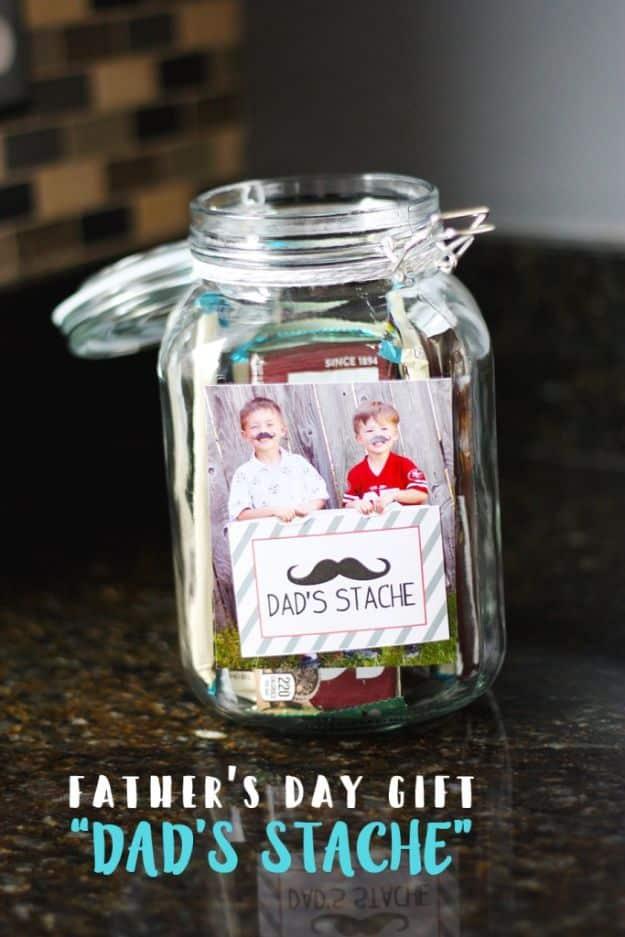Father's Day Gift - Dad's Stache, quick to put together in an afternoon and an idea worth saving for later