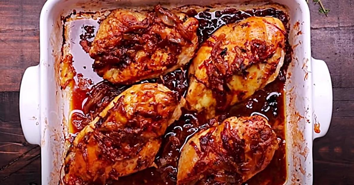 French Onion Stuffed Chicken Recipe