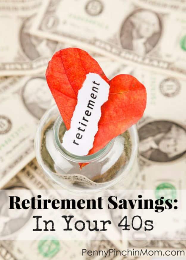 Ways to Save Money in 2018 - Retirement Savings In Your 40s - Easy Money Saving Ideas and Tips for Budgeting - Cool Idea for Budget Planning and Smart Financial Advice for Beginner