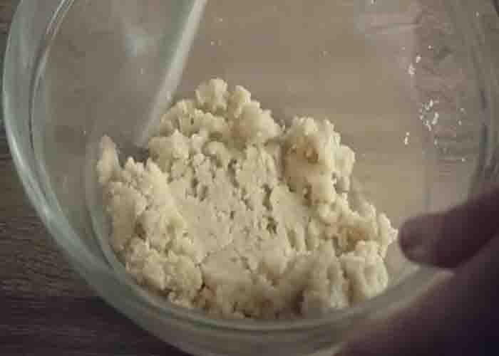 Making the vegan cookie dough