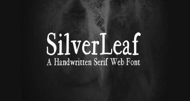 Best Free Fonts To Download for Crafts and DIY Projects - Silverleaf - Cute, Cool and Professional Looking Font Ideas for Teachers, Crafters and Wedding Decor - Calligraphy, Script
