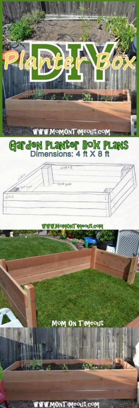 DIY Garden Planter Box, a project worth trying this weekend and an idea worth trying before buying something new