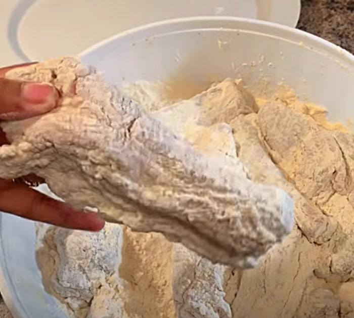 Make deep fried baby back ribs