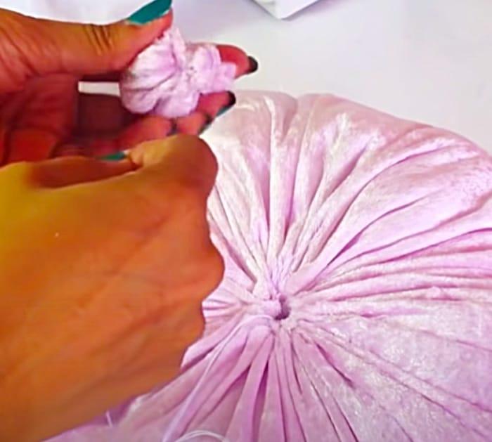 Hand Sewn Pillow -DIY Velvet Cushion - Home Decor Idea