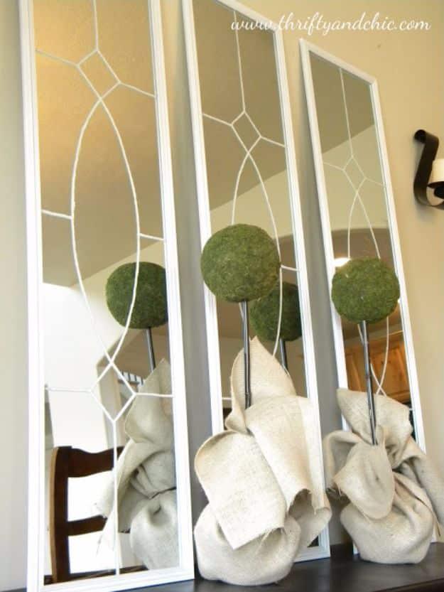 Decorative Mirrors, forgiving enough for a first attempt and a great fix using stuff you already have on a shelf