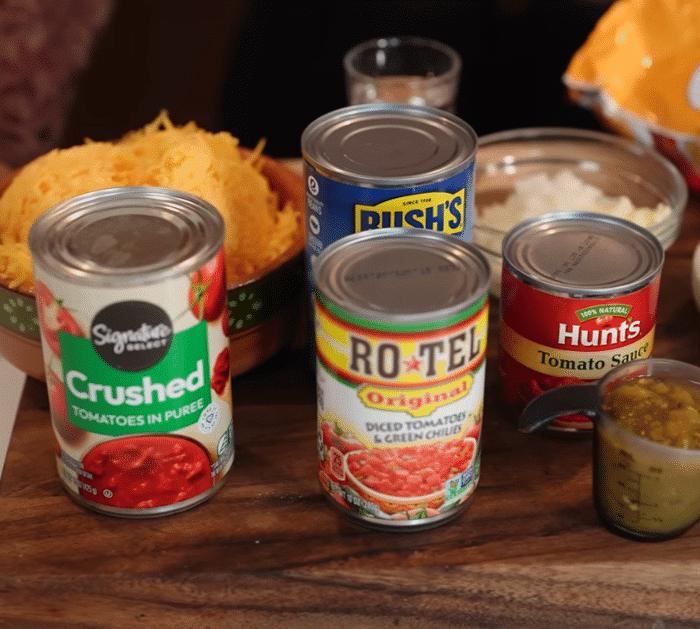 Ingredients for Frito Pie
