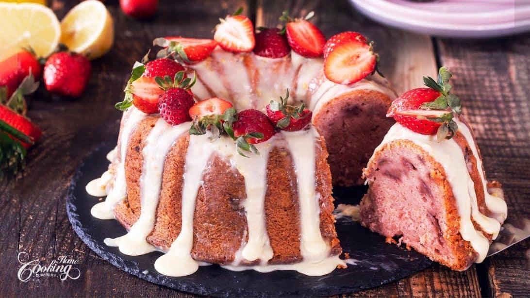 Strawberry Lemon Bundt Cake