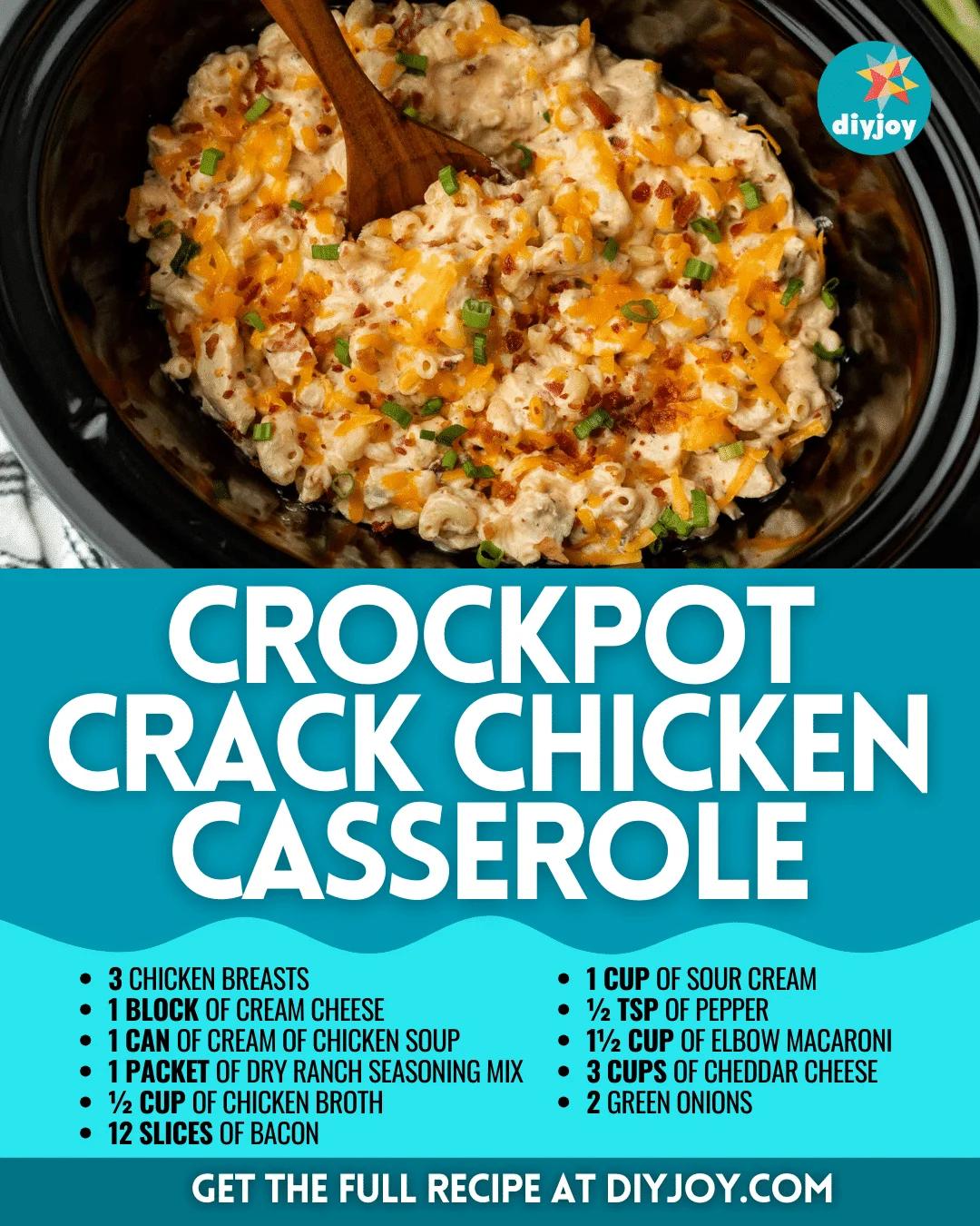 Crockpot Crack Chicken Casserole Recipe