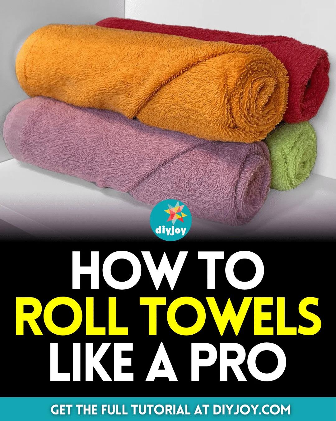 How to Roll Towels Like a Pro