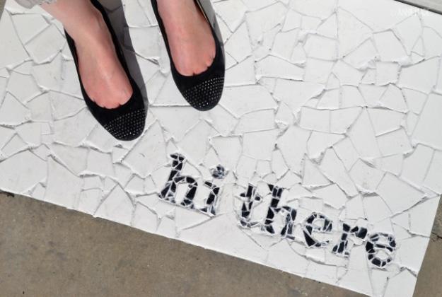 DIY Welcome Mats - Tile Mosaic Doormat - Greet Guests in Style with These Easy and Cheap Home Decor Ideas for Your Entry. Doormat Tutorials for Creative Ways to Cover Your Floors a