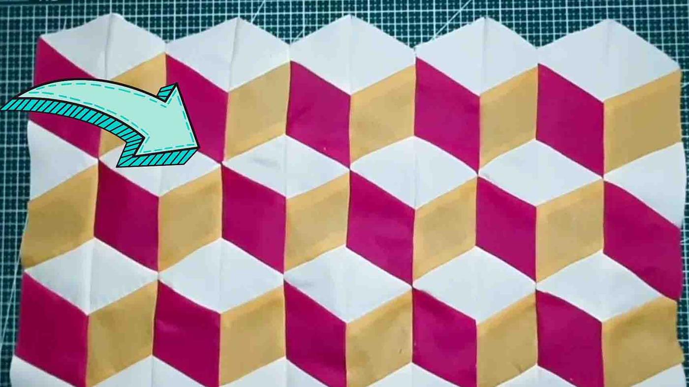 Easy 3D Effect Quilt Block Tutorial