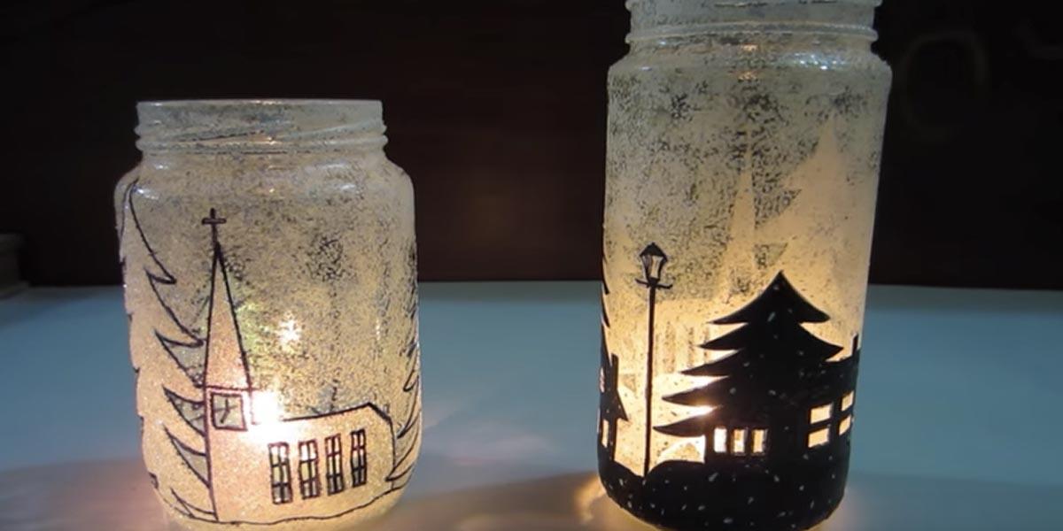 She Makes Beautiful Luminaries For Fabulous Christmas Room Decor (Watch!)