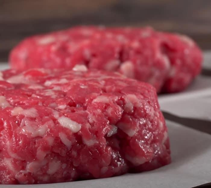 Cut Ground Beef For Ice Cube Burgers - Food Hack
