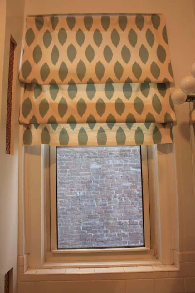 No Sew Faux Roman Shades, simple to scale to fit almost any space and a sweet little detail guests always notice