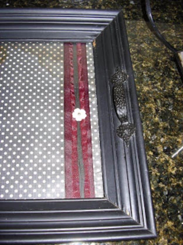 Framed Trays, one of the best picture frame projects on this list and an idea worth saving for later