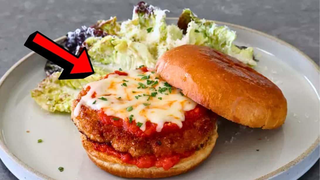Easy Chicken Parm Burgers Recipe