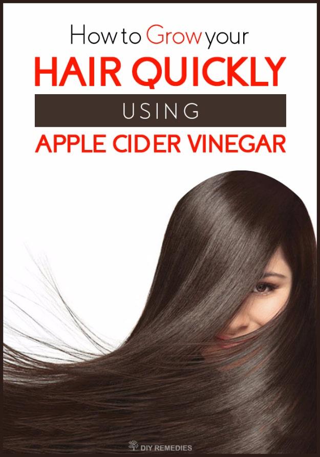 Grow Hair Quickly Using Apple Cider Vinegar, a quick self-care trick, simple enough for even a first attempt to work