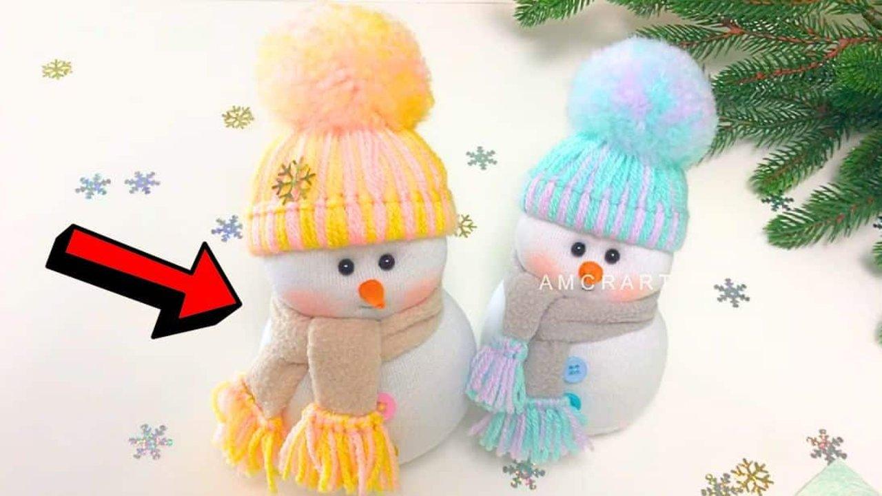 Easy DIY Sock Snowman Tutorial