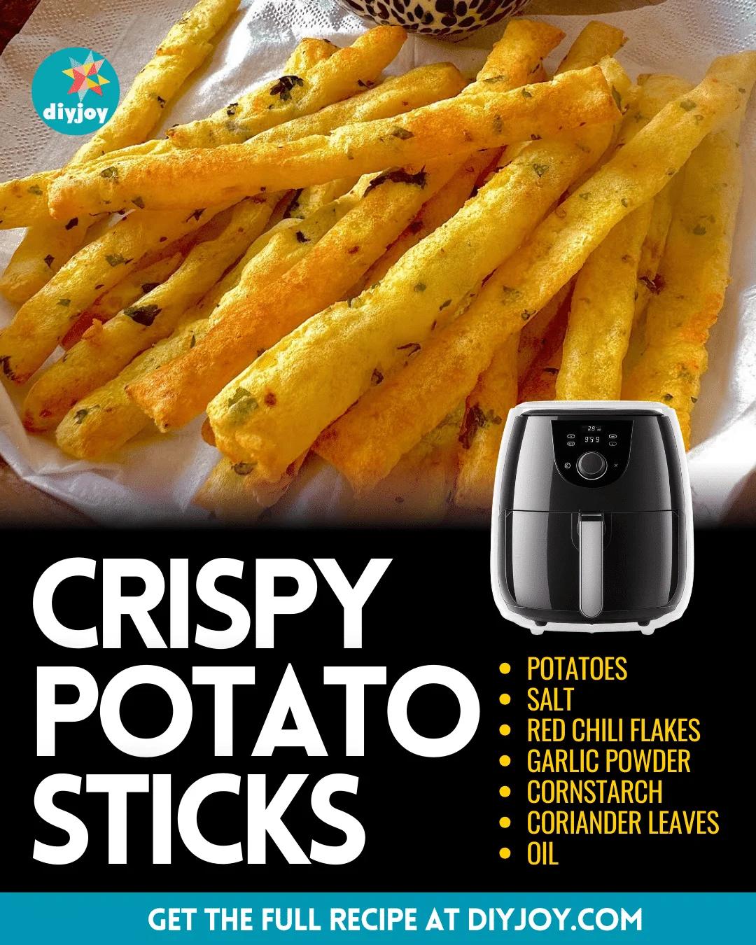 Air-Fried Crispy Potato Sticks Recipe
