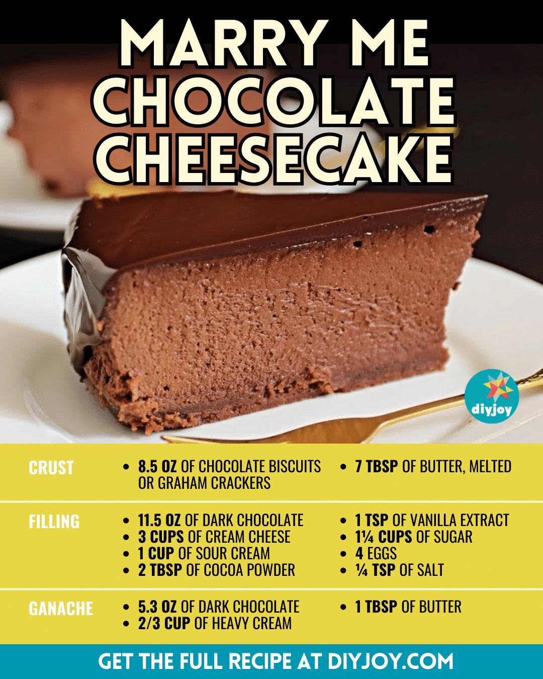 Easy Marry Me Chocolate Cheesecake Recipe