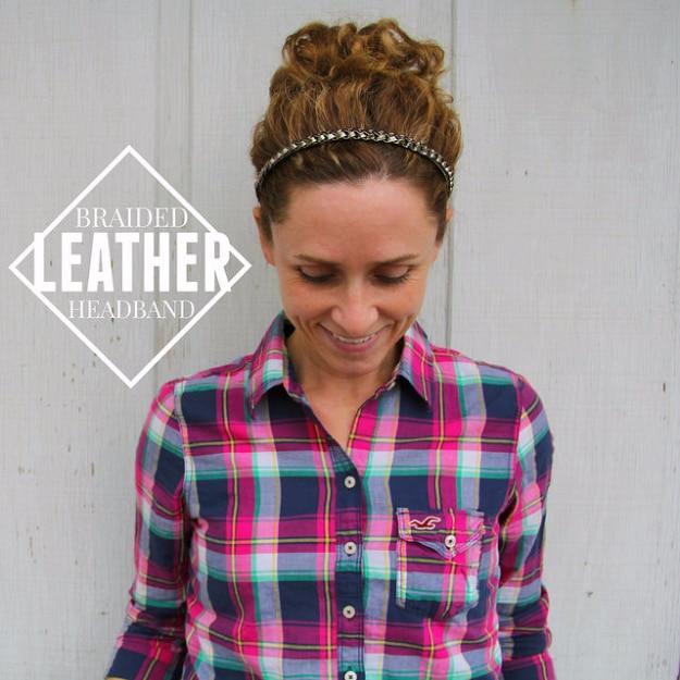 Braided Leather Headband, a project that makes a great weekend activity and one of the more clever picks on this list