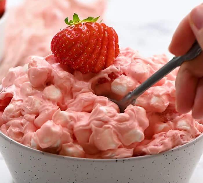 How to Make Strawberry Jell-O Fluff Salad