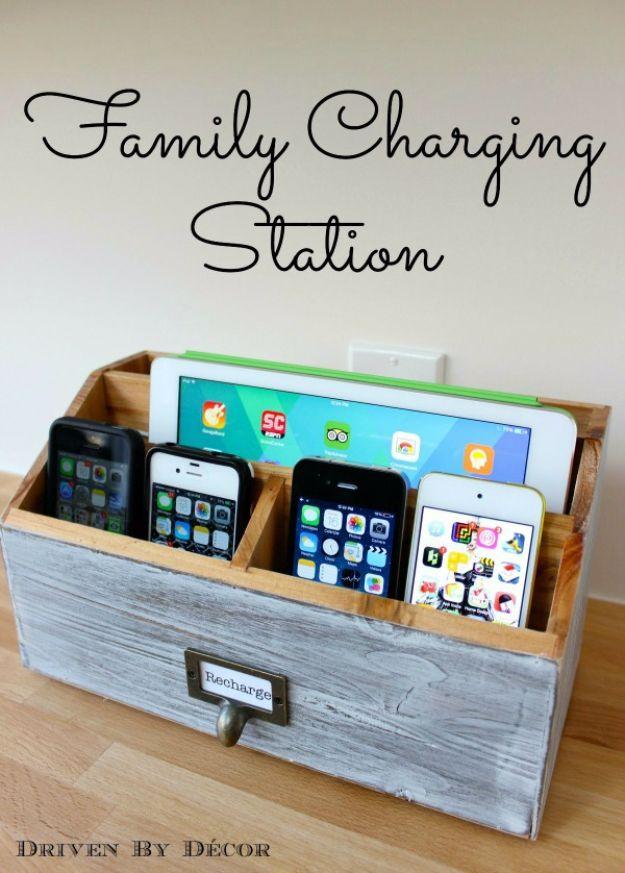 DIY Family Charging Station, easy to remember the next time it comes up and a trick worth keeping in your back pocket