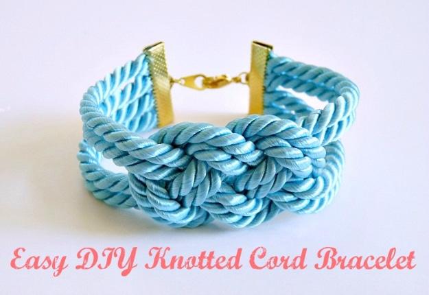 Easy DIY Knotted Cord Bracelet, budget friendly and quick to put together and a solid pick for later